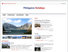 Tablet Screenshot of philippineholidays.com.au